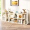 Costway 6-Cube Bookcase Modern 3-Tier Storage Organizer Horizontal Vertical Bookshelf
